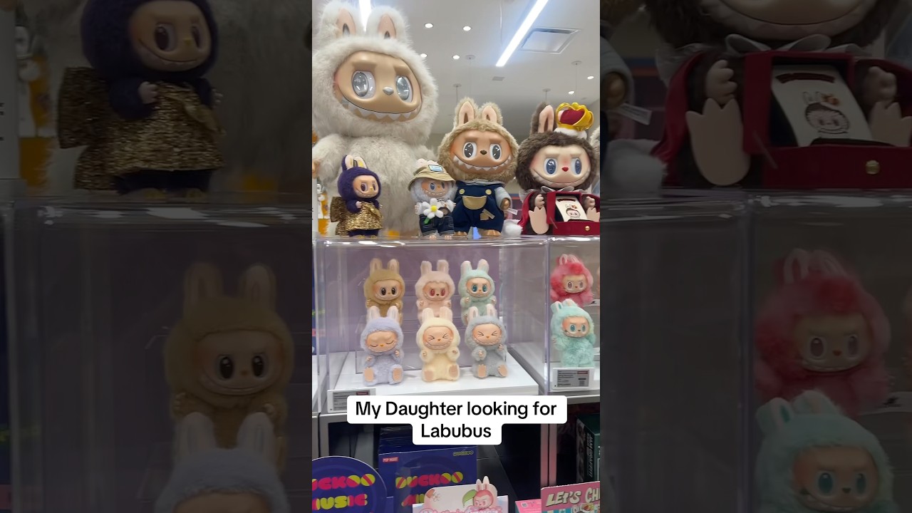 POV: Your daughter&rsquo;s on a Labubu mission at Pop Mart 🧸✨ #shorts #labubu #popmart