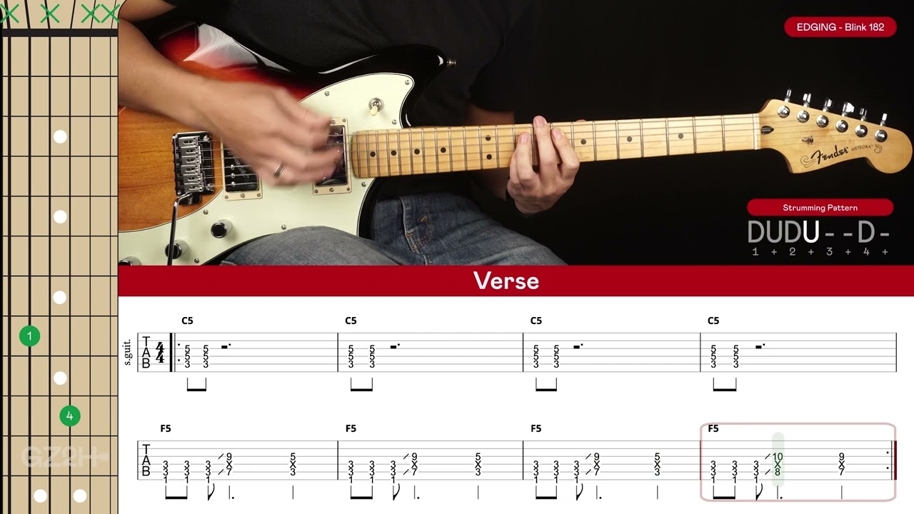 Edging Guitar Cover Blink-182 🎸|Tabs + Chords|