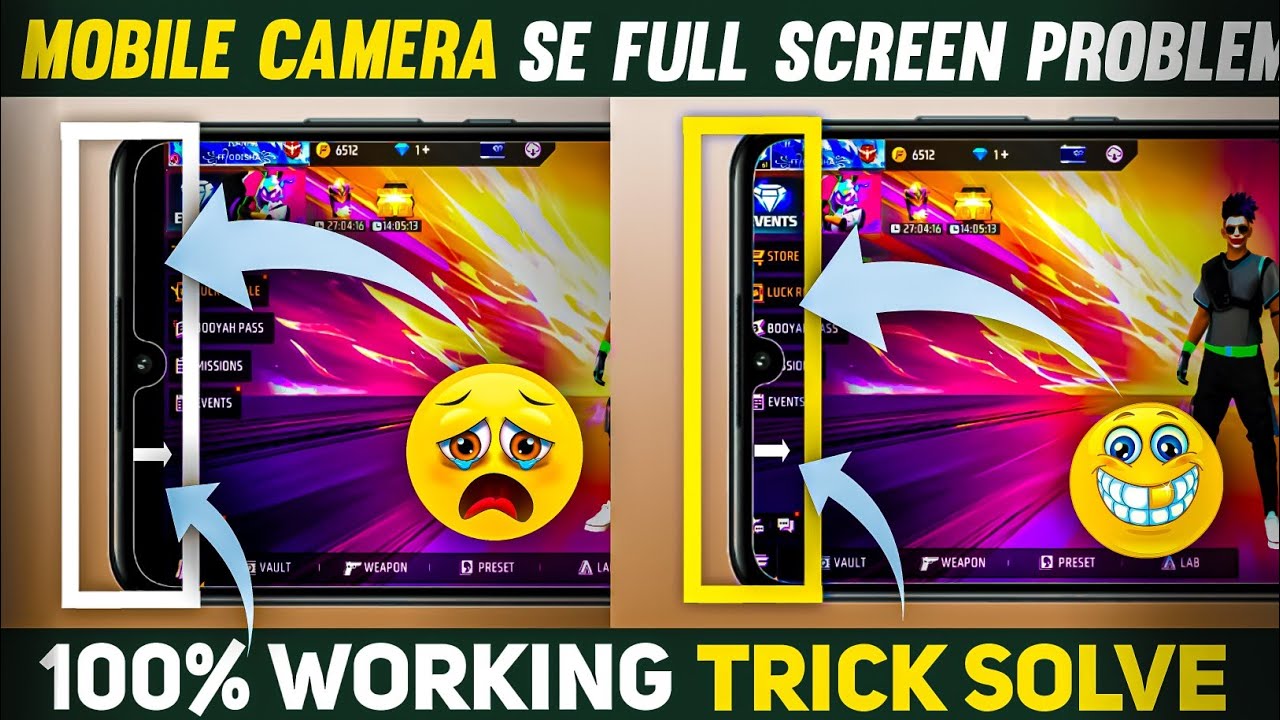Free Fire Full Screen Problem Solved 2024😍 | 👉Realme, Oppo, Vivo, 😊 | 100% Working Trick