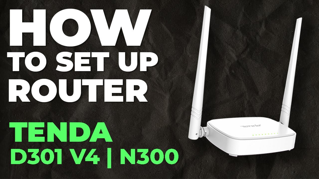 ✅ Jak skonfigurować router Tenda D301 v4 | Jak skonfigurować router Wi-Fi Tenda N300 D301 v4