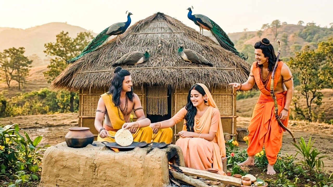 जब सिया-राम बना रहे थे चूल्हे पर भोजन… लक्ष्मण जी हँस पड़े! | Shrimad Ramayan #ram #ramayan