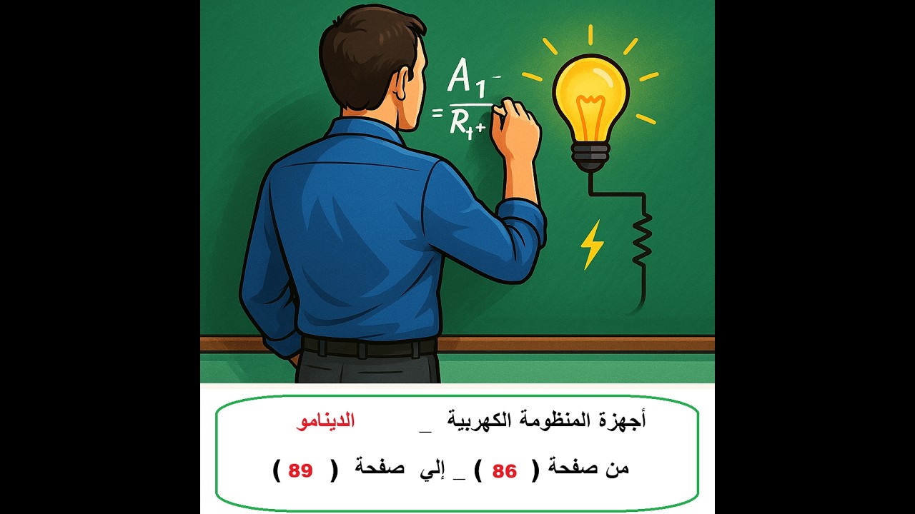 حل الواجب( 3 ) -حل أسئلة أجهزة المنظومة - الدينامو - من صفحة 86 إلي صفحة 89