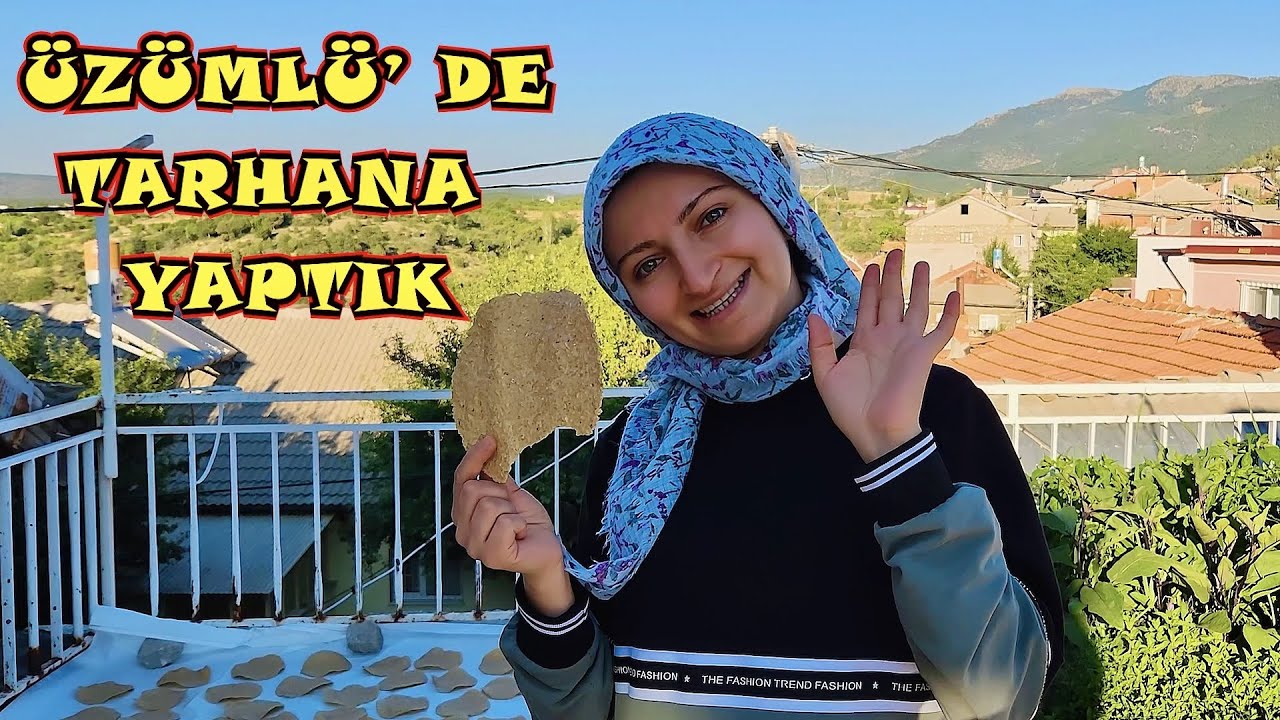 Üzümlü' de Köy Evinde Tarhana Yaptık😊/ Çıtır Lezzetli Tarhana Yapımı/ Gezdik Gördük