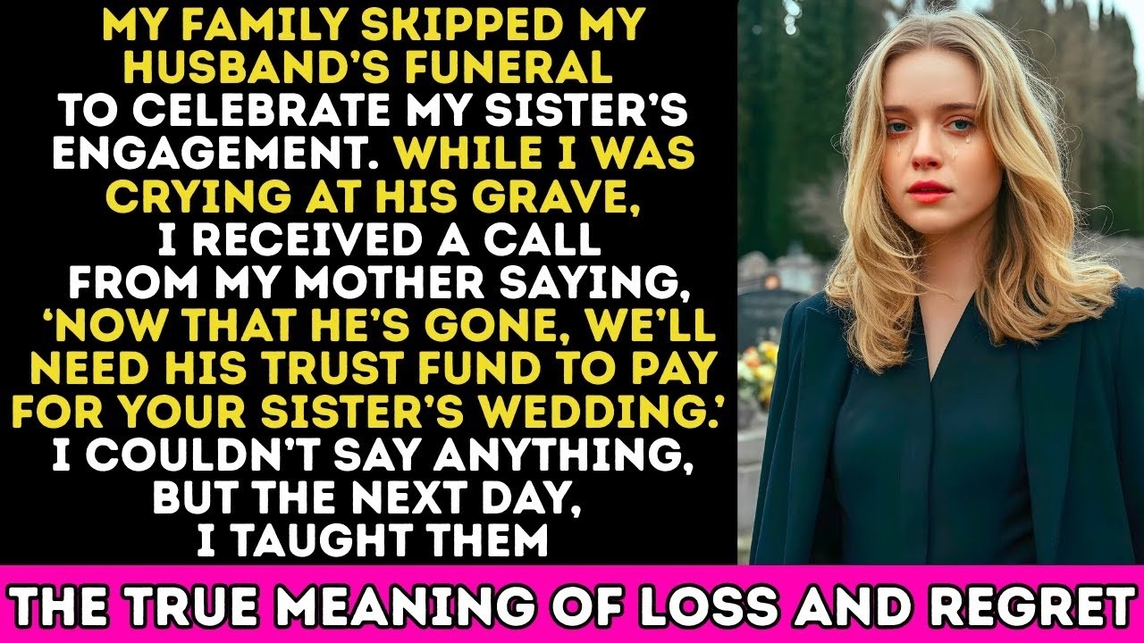 My Parents Skipped My Husband’s Funeral but Demanded His Trust Fund for My Sister’s Wedding