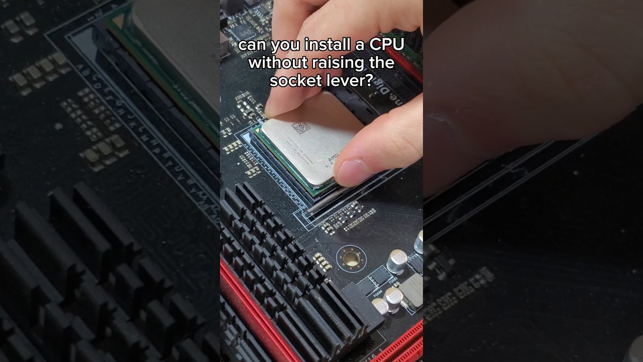 Installing a CPU without raising the socket lever
