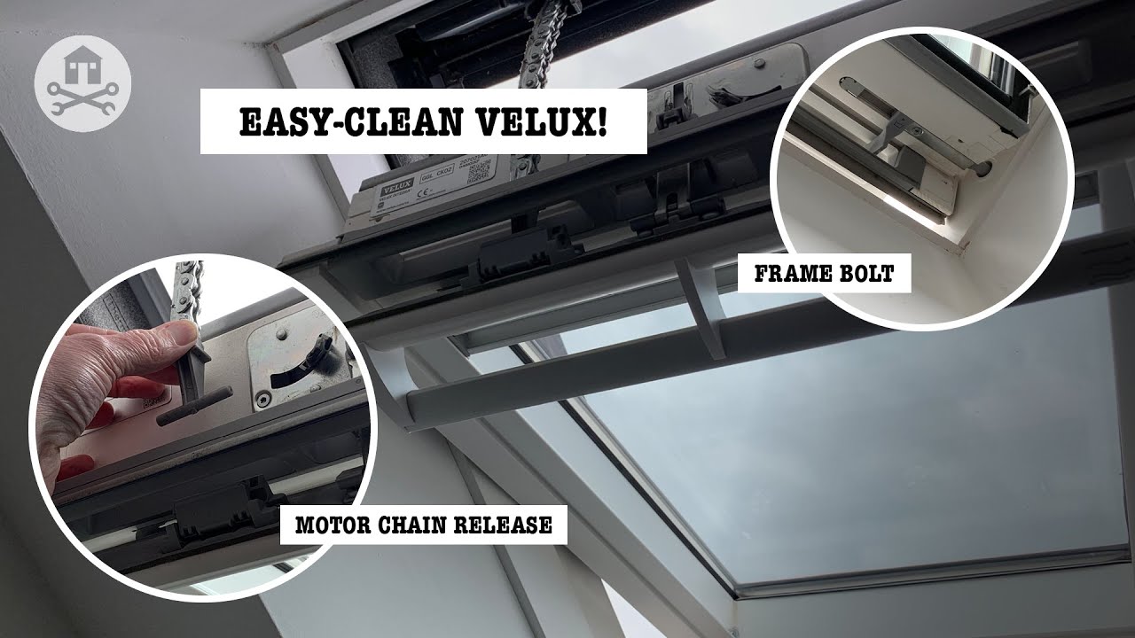 Cleaning a Velux window the easy way - motorised or manual