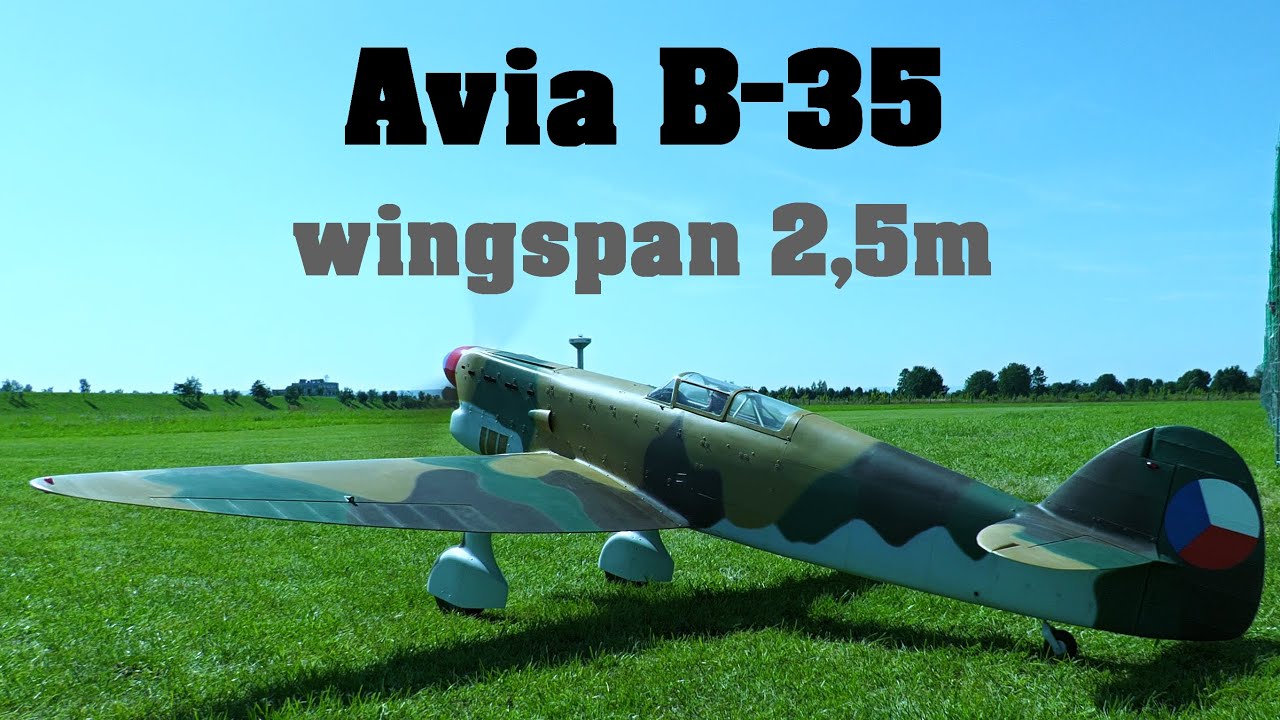 Avia B-35 | 2,5m scale RC airplane | 4K | Holesov 2023