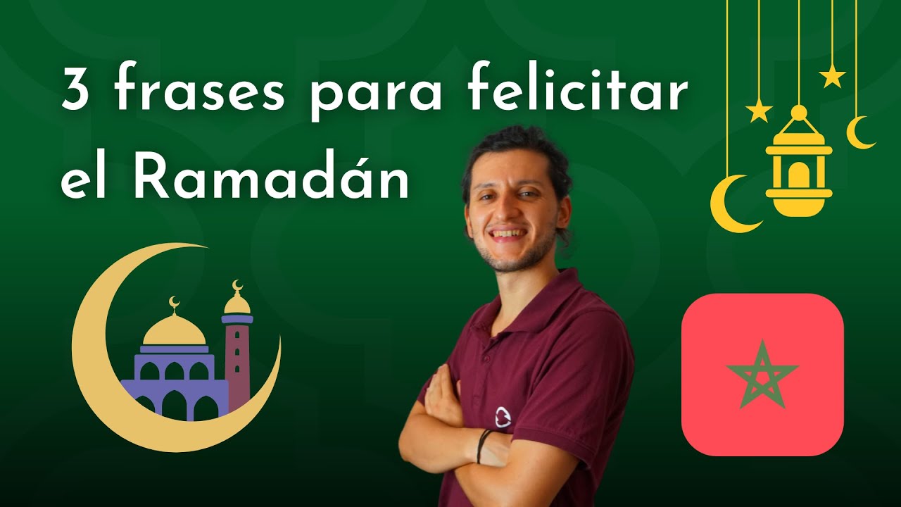 3 frases para felicitar Ramadan en &Aacute;rabe Marroqu&iacute; 🇲🇦  Dariya / Darija