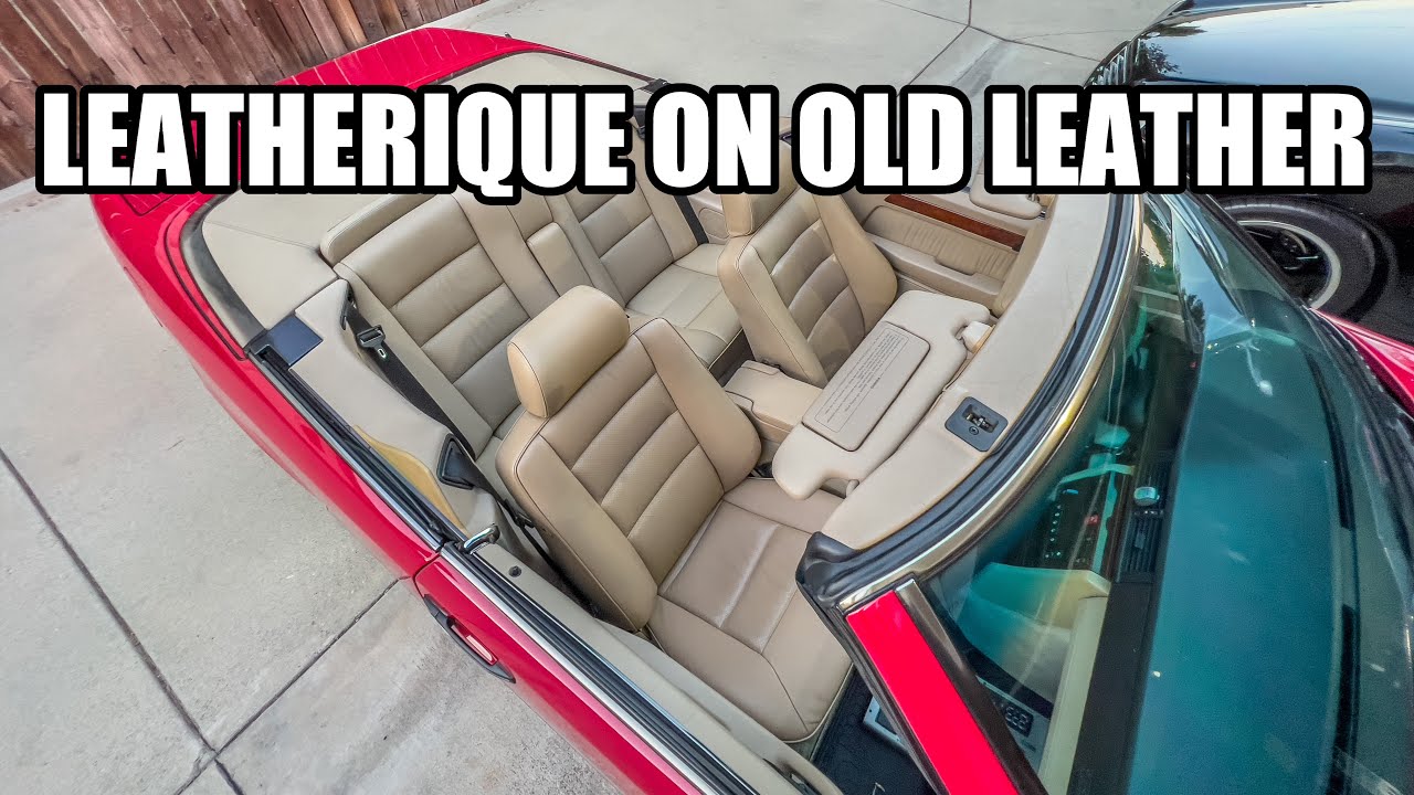 Leatherique Rejuvenator Oil on 28 Year Old Tan Leather on my Mercedes W124