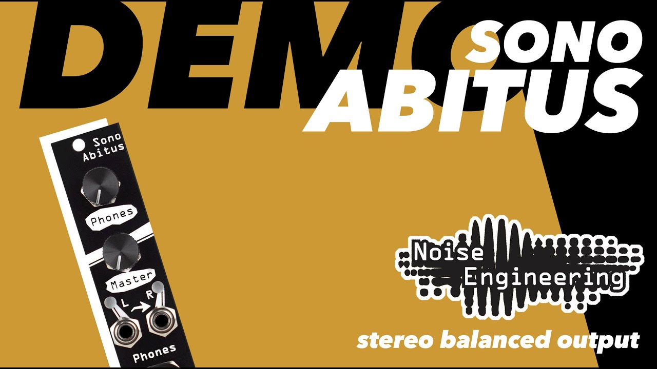 Sono Abitus - eurorack stereo output & headphones module in 4HP