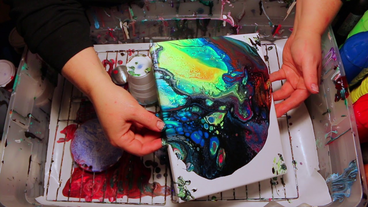 Pour Painting with WD-40 and a Cat