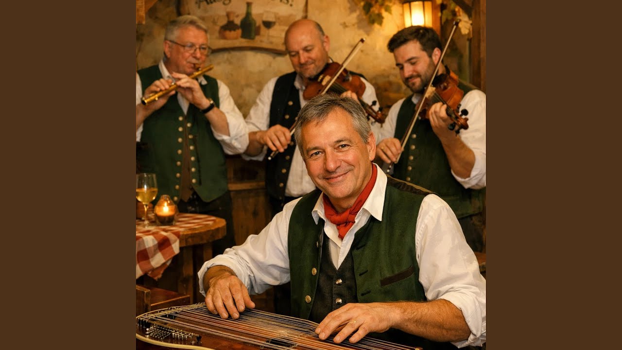 Anton Karas spielt auf seiner Zither eine AI Melodie
