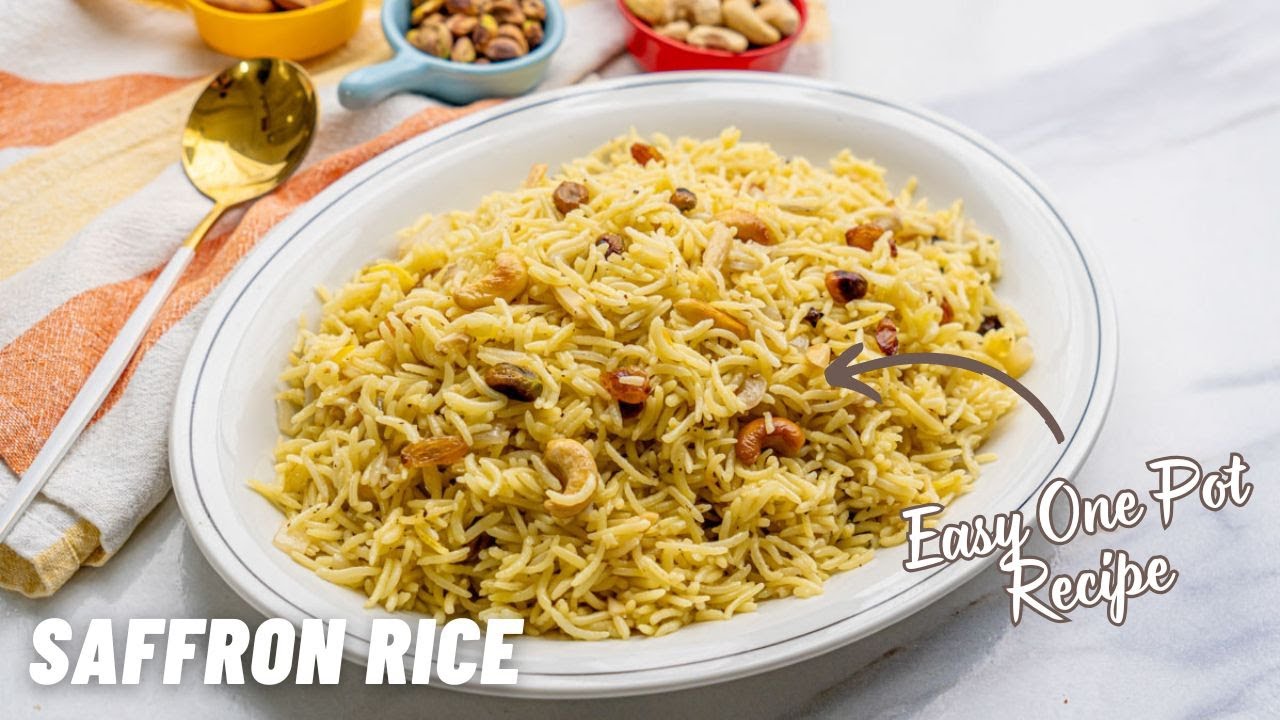 The Best Saffron Rice with Nuts and Raisins