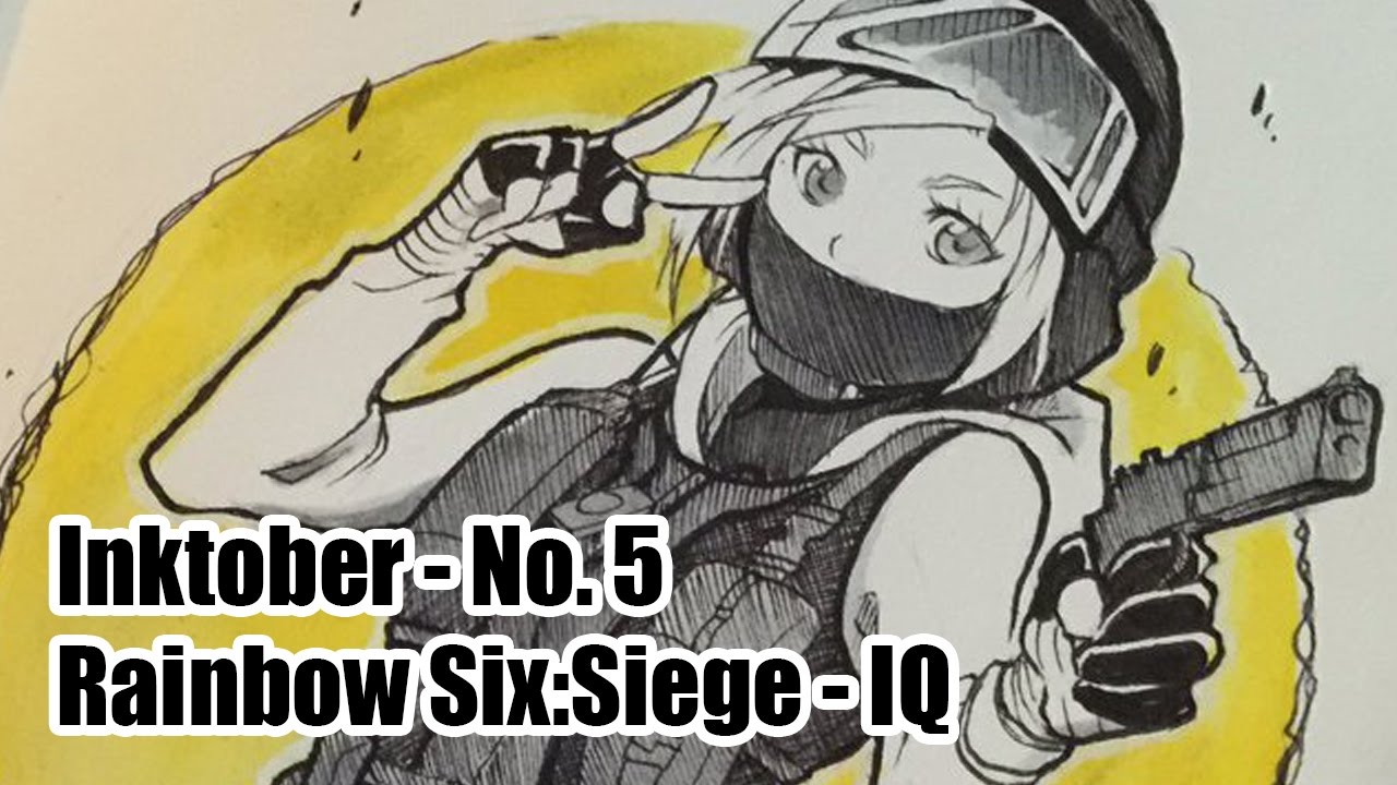 ✿ INKTOBER - [Nr. 05] Rainbow Six: Siege - IQ ✿ [Timelapse] [Traditional]