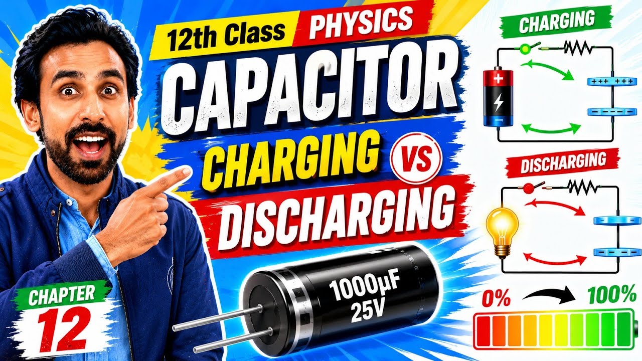 Charging and Discharging of a Capacitor  (Urdu Hindi)
