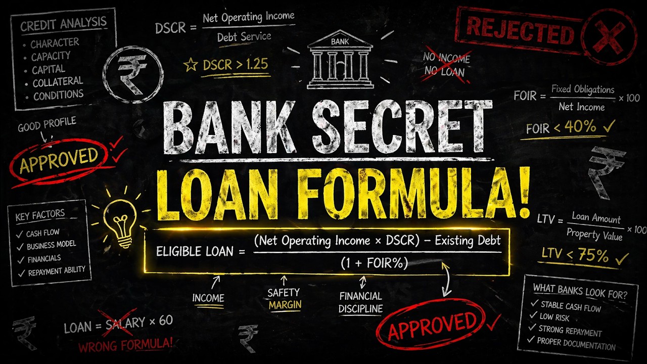 Bank Loan Approval Secret Formulas | How Banks Decide Your Loan (Must Know)