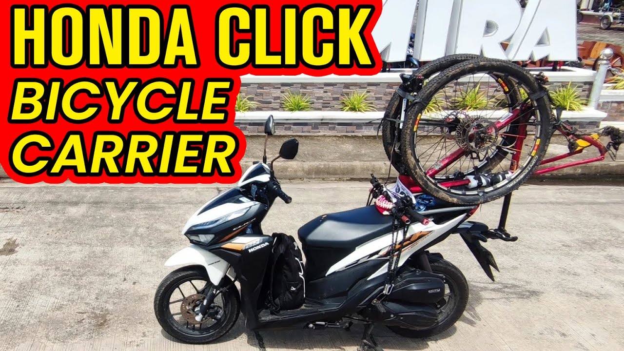 Honda Click 125i Bike Carrier | Mountain Bike Road Bike Motorcycle Bracket | Scooter Bicycle Rack
