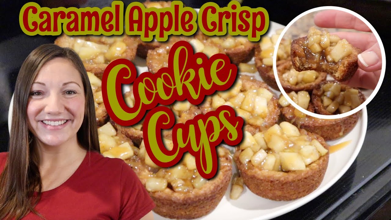 Хрустящие корзиночки из печенья с карамельными яблоками 🍏 Осенняя кулинарная пятница 🍁 Выпекайте ...