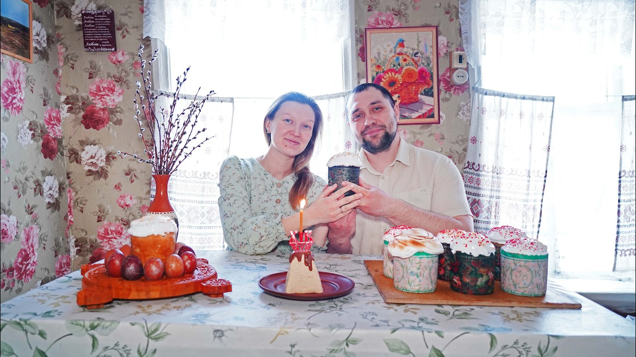 ПАСХА В ДЕРЕВНЕ | ПОПОЛНЕНИЕ НА КРЕСТЬЯНСКОМ ХОЗЯЙСТВЕ | ЗАГОТОВКА ДРОВ И КУЛИЧИ НА ОПАРЕ