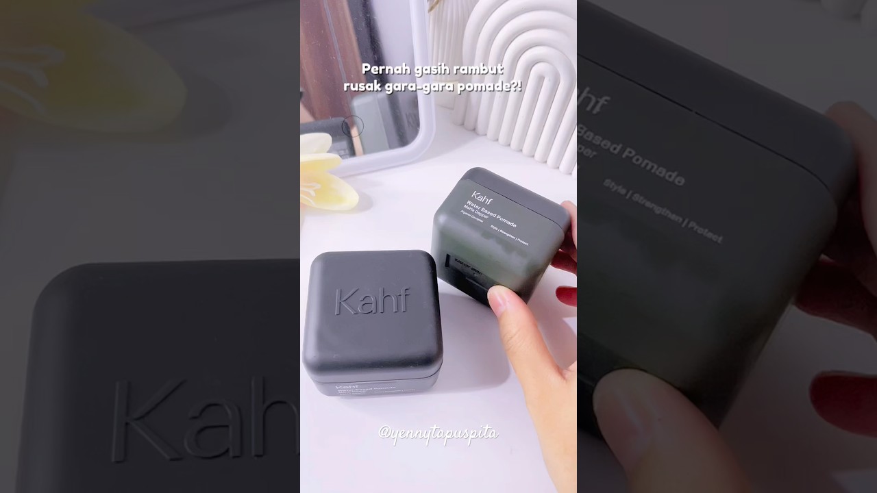 Pernah gak rambut rusak gara-gara pomade? Coba deh Pomade dari Kahf #pomade #manshair #menhair