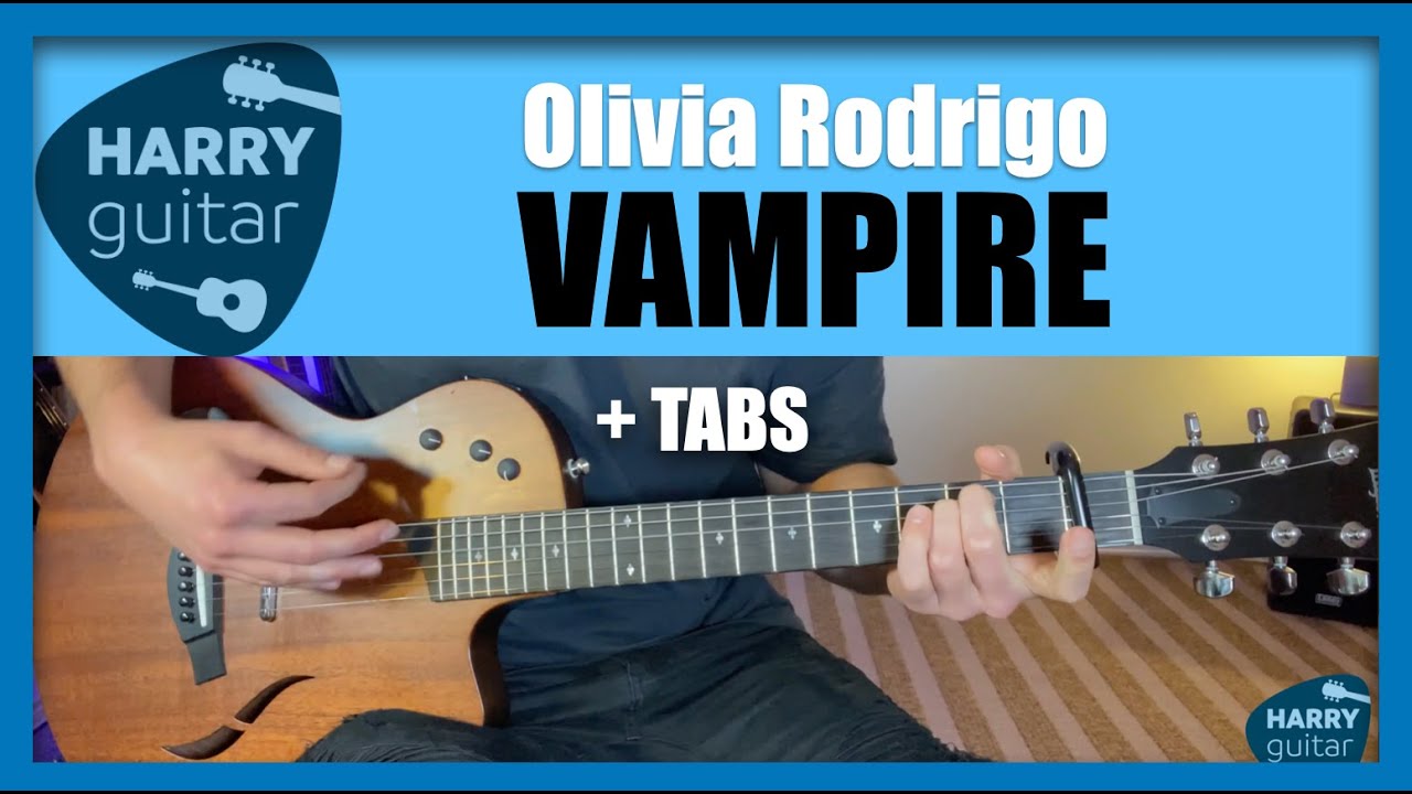 Olivia Rodrigo - Vampire - Easy Guitar Lesson + Chords/TABS