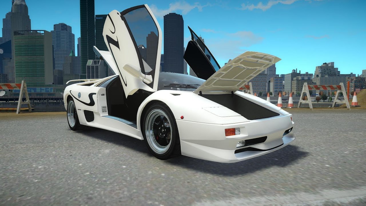 GTA IV 1997 Lamborghini Diablo SV Crash Testing - Insanegaz