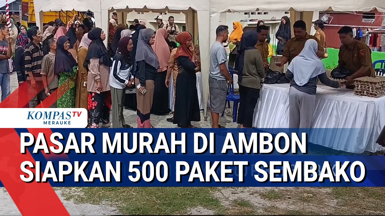 Pasar Murah di Ambon Siapkan 500 Paket Sembako