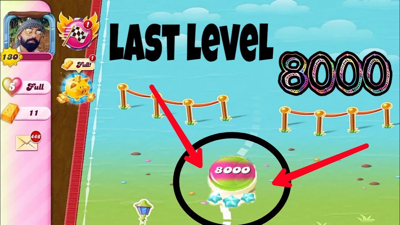 Candy crush saga last level 8000 | Candy crush saga level 8000