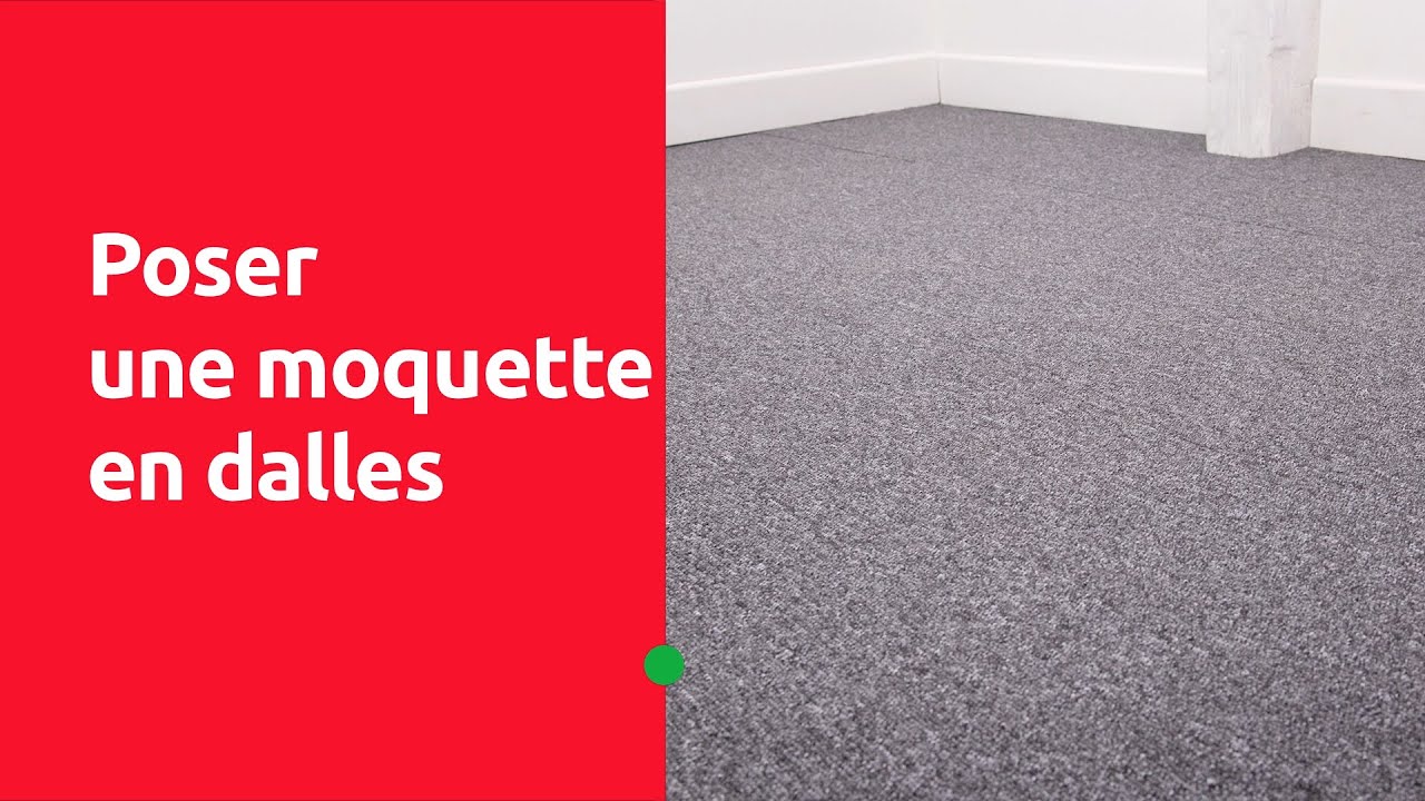 Poser une moquette en dalles