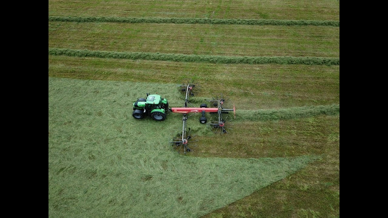 Zeitraffer Deutz Fahr 6210 + Vicon Andex 1254 im ersten Schnitt