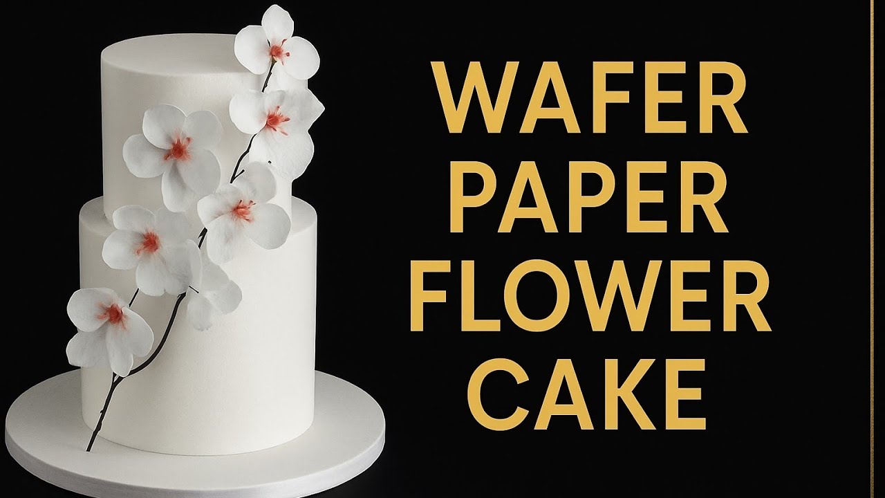 Wafer Paper Flower Tutorial / Elegant Flower For Beginners .