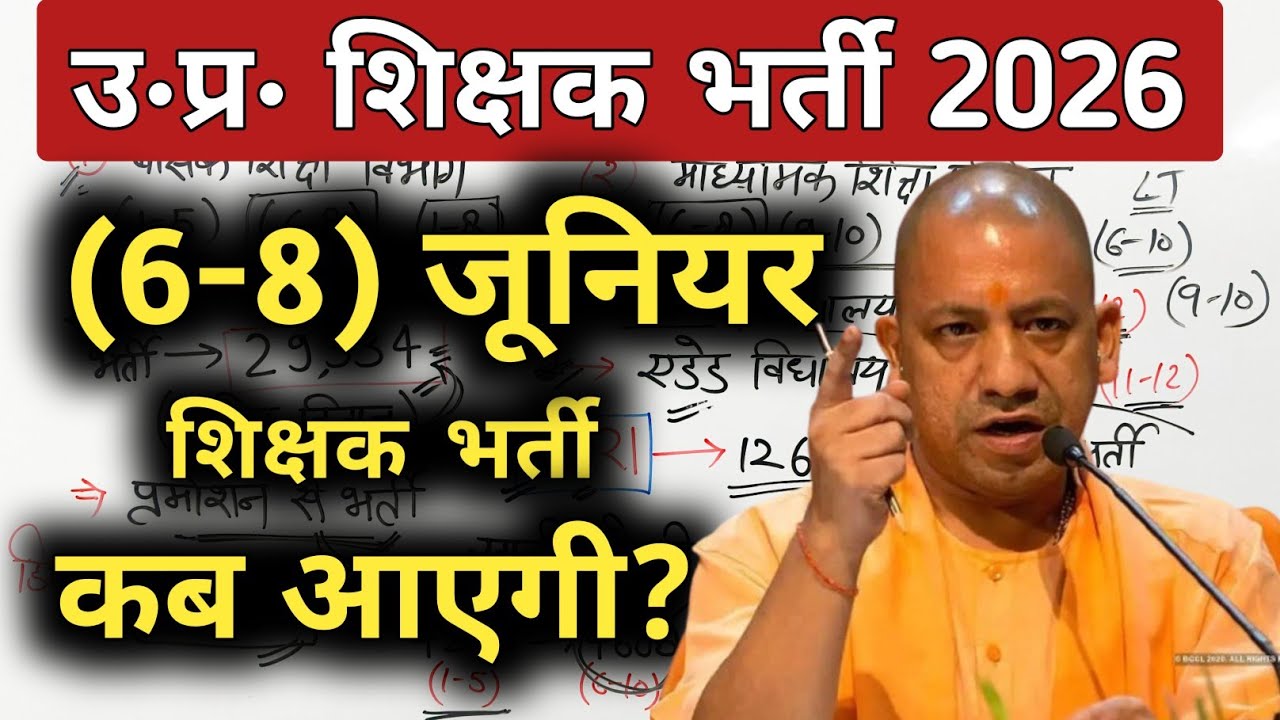 यूपी (6-8) जूनियर शिक्षक भर्ती कब आएगी? 🤔 UP Junior Shikshak Bharti 2026
