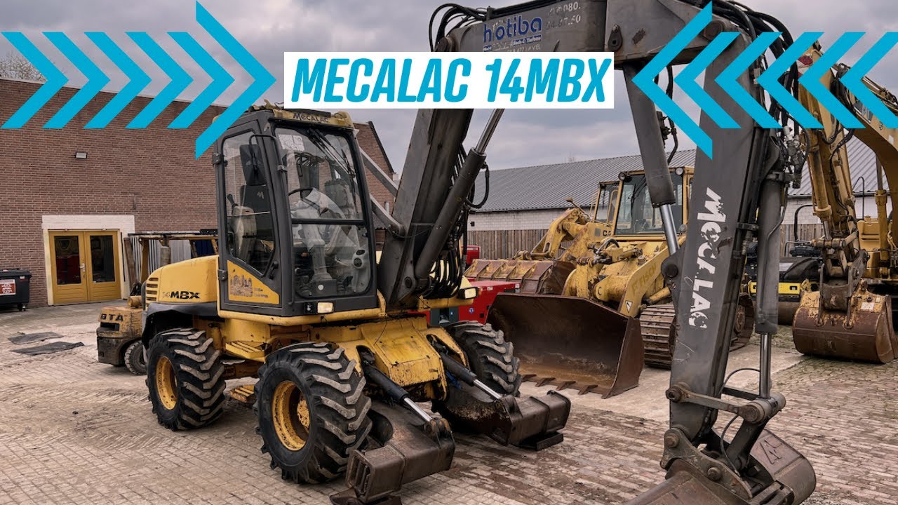 Mecalac 14MBX mobile excavator demonstration