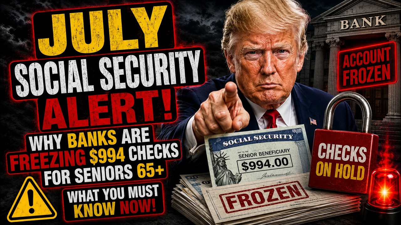 July Social Security ALERT: Why Banks Are Freezing $994 Checks for Seniors 65 and Older