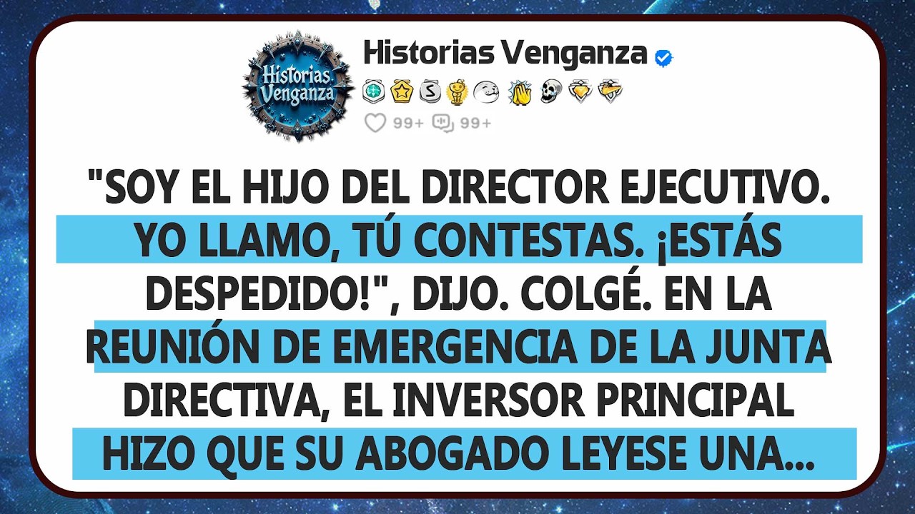 Tras Mi Despido Por El Hijo Del Director, Activé La Cláusula Que Paralizó $40 Millones.