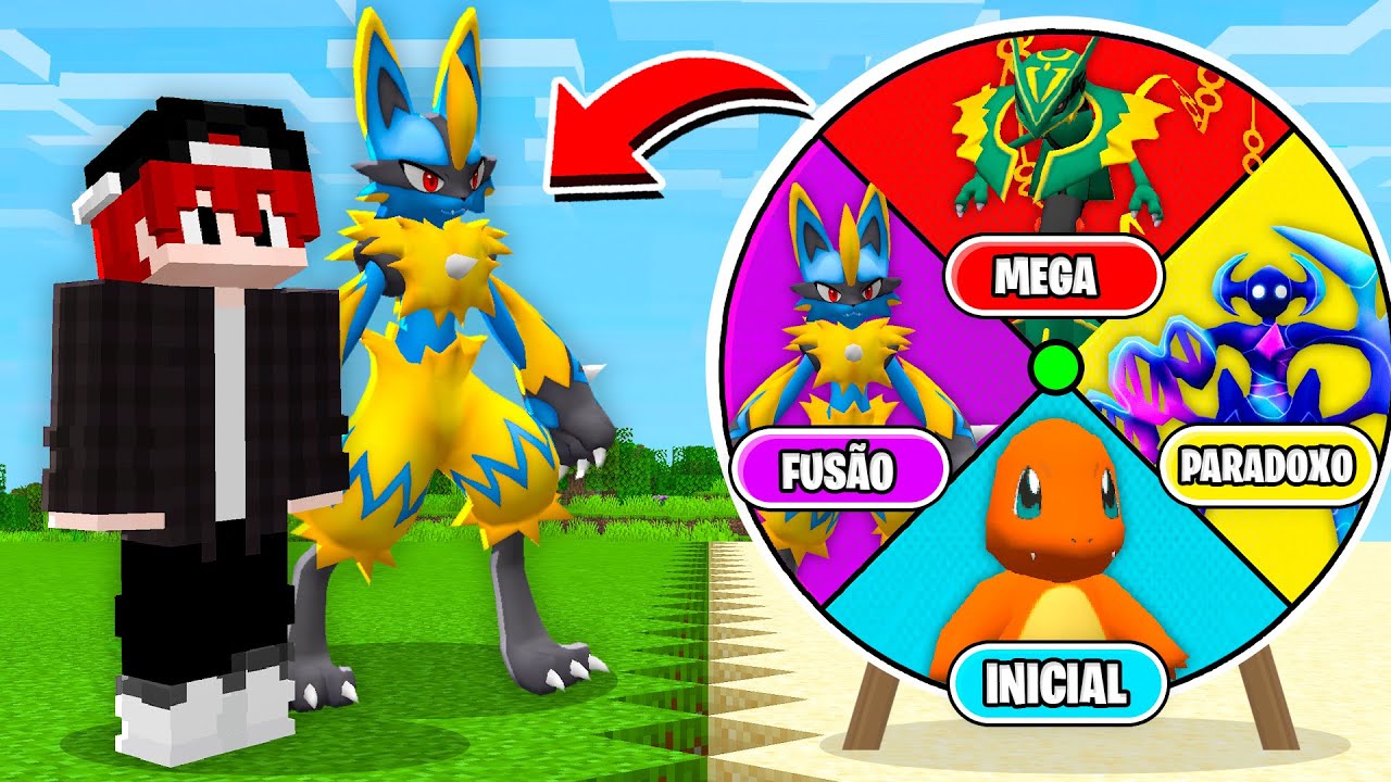 Roleta Decide Pokémon no Minecraft Pixelmon