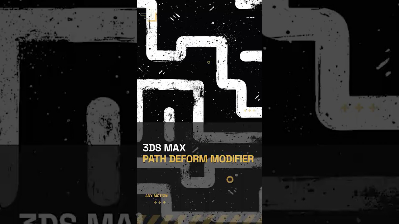 3ds Max Path Deform Modifier | Quick Tutorial