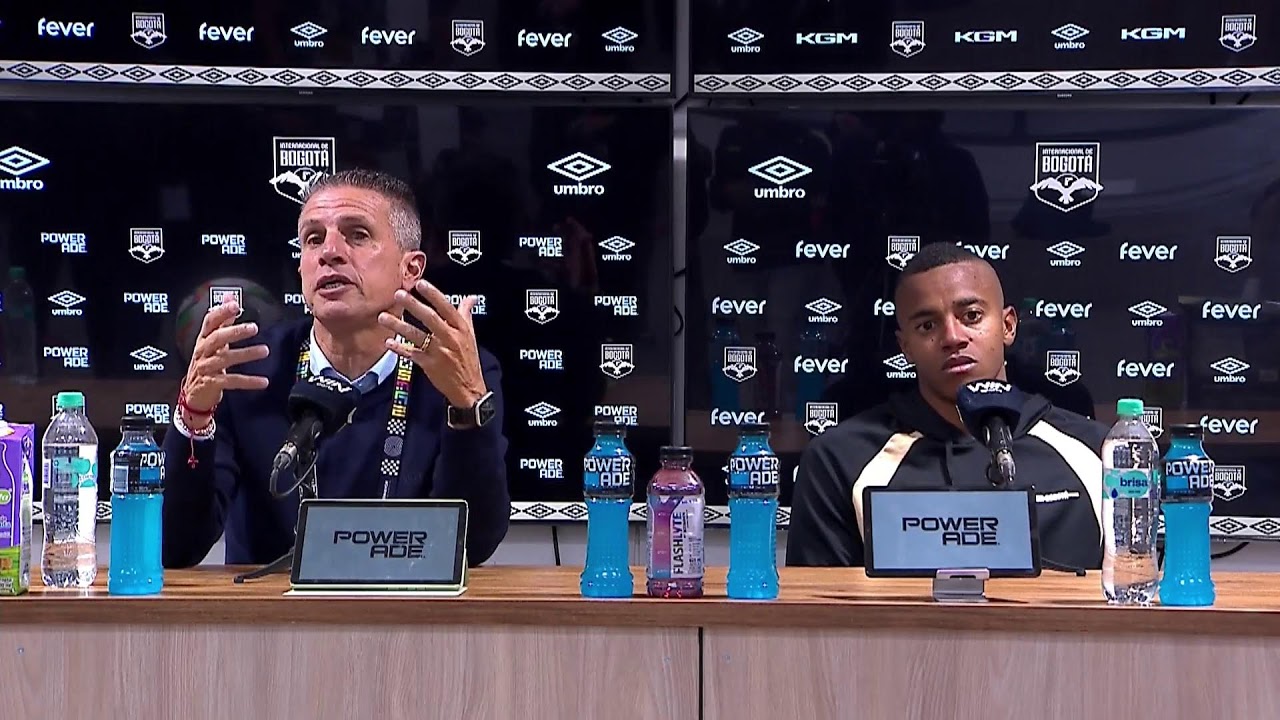 Rueda de prensa de Internacional de Bogotá tras su partido con Tolima