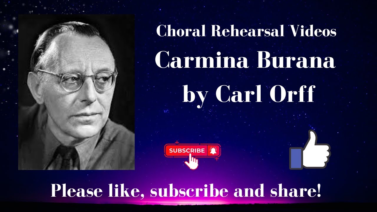 Orff Carmina Burana #2 Fortune plango 4 staves bass