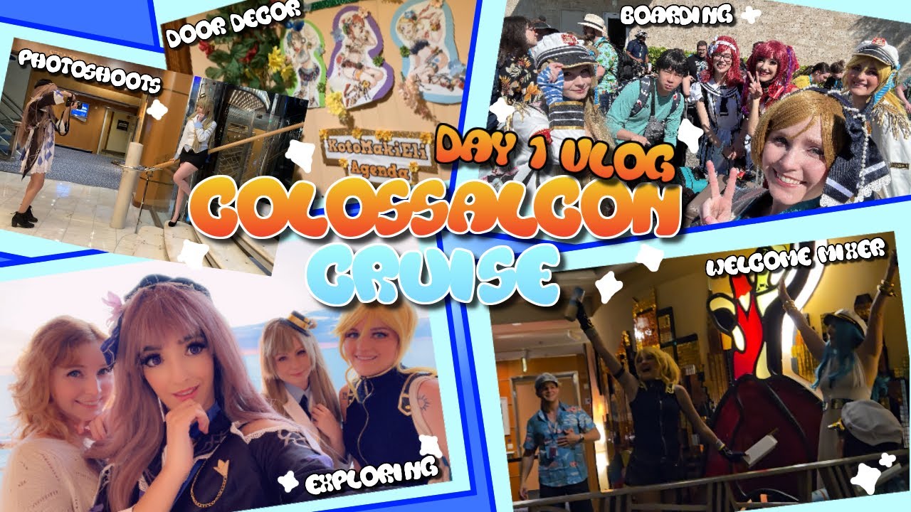 Colossalcon Cruise | Day 1 Vlog | Boarding, Photoshoots, Door Decor, Welcome Mixer, Exploring
