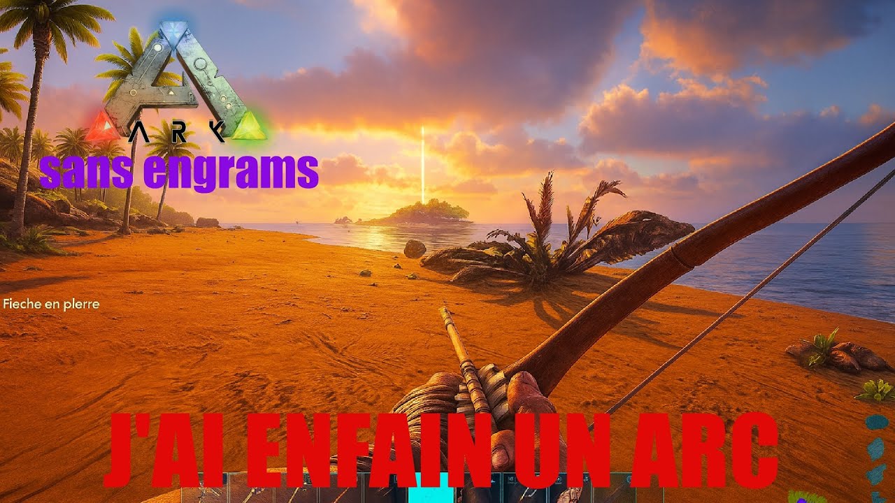 J'AI ENFIN UN ARC!!! | ARK THE ISLAND SANS ENGRAMS #4
