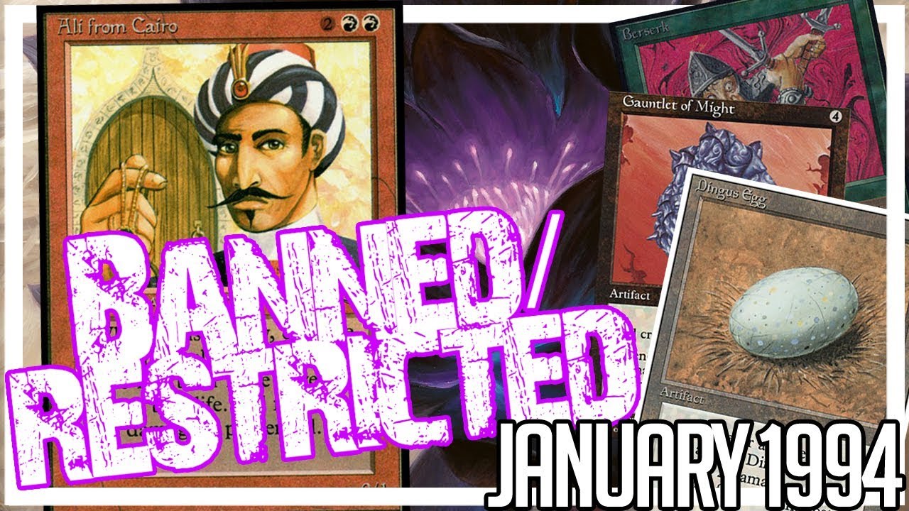 First Banned Cards in MTG History (1994) - Banned and Restricted
