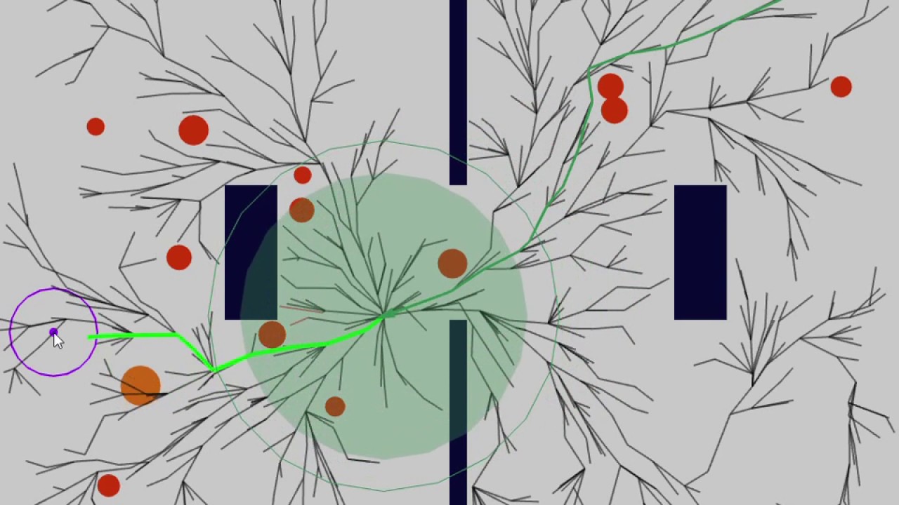 Real-time-path-planning with dynamic obstacle avoidance