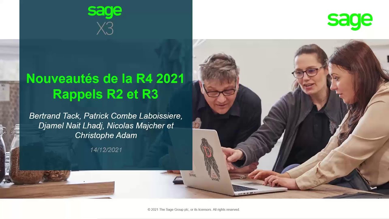 Nouveautés Sage X3 V12 R4 (Décembre 2021)