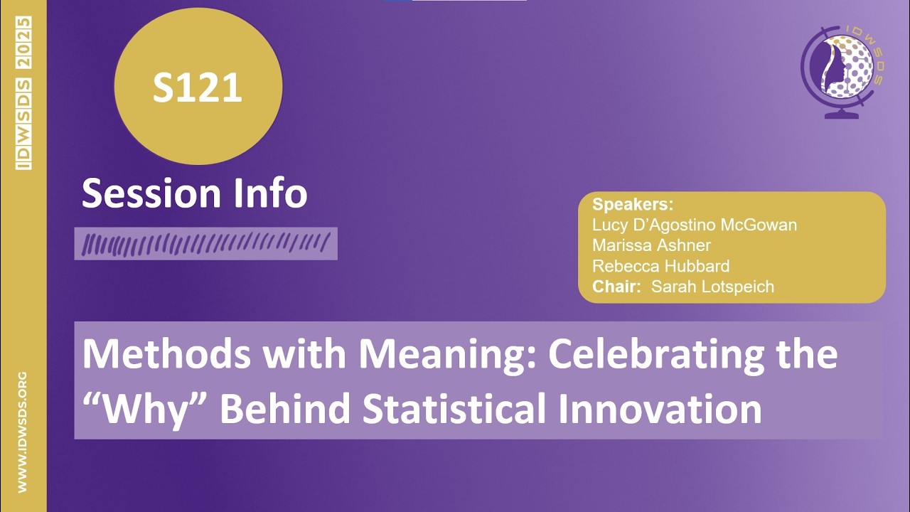 IDWSDS 2025 - S121: Methods with Meaning: Celebrating The 