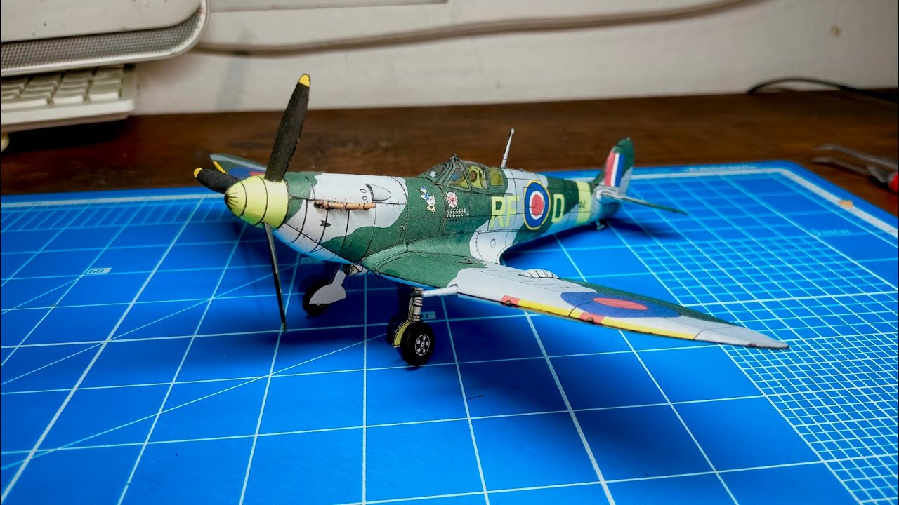 Supermarin Spitfire Mk Vb Papercraft / Flymodel Nr 83 - Escala 1:33