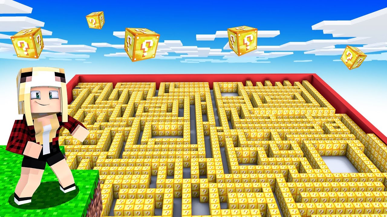 EPIC LUCKYBLOCK LABYRINTH VS. KATHA LUCKYBLOCK LABYRINTH!