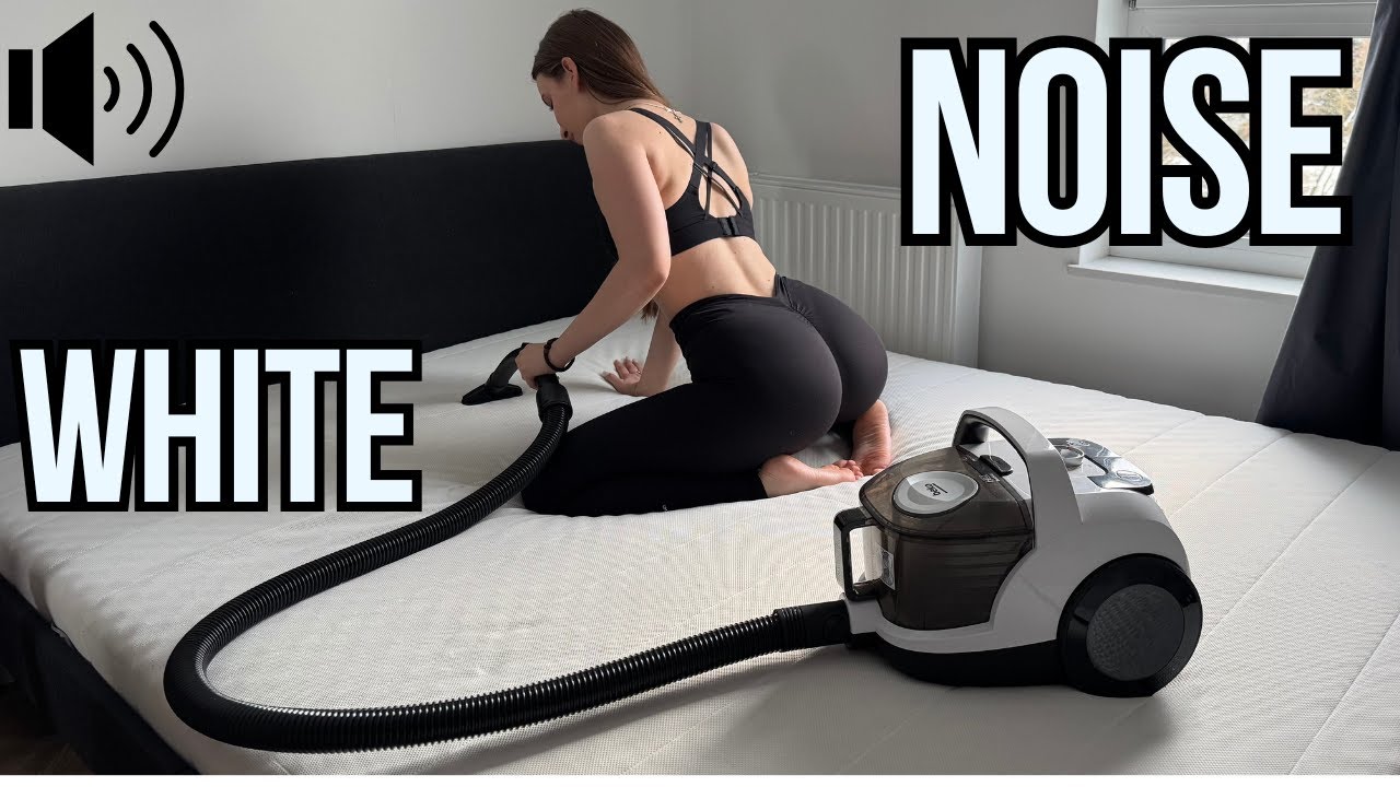 Deep Sleep Vacuum Cleaner White Noise  Heavy Hum - Black Screen