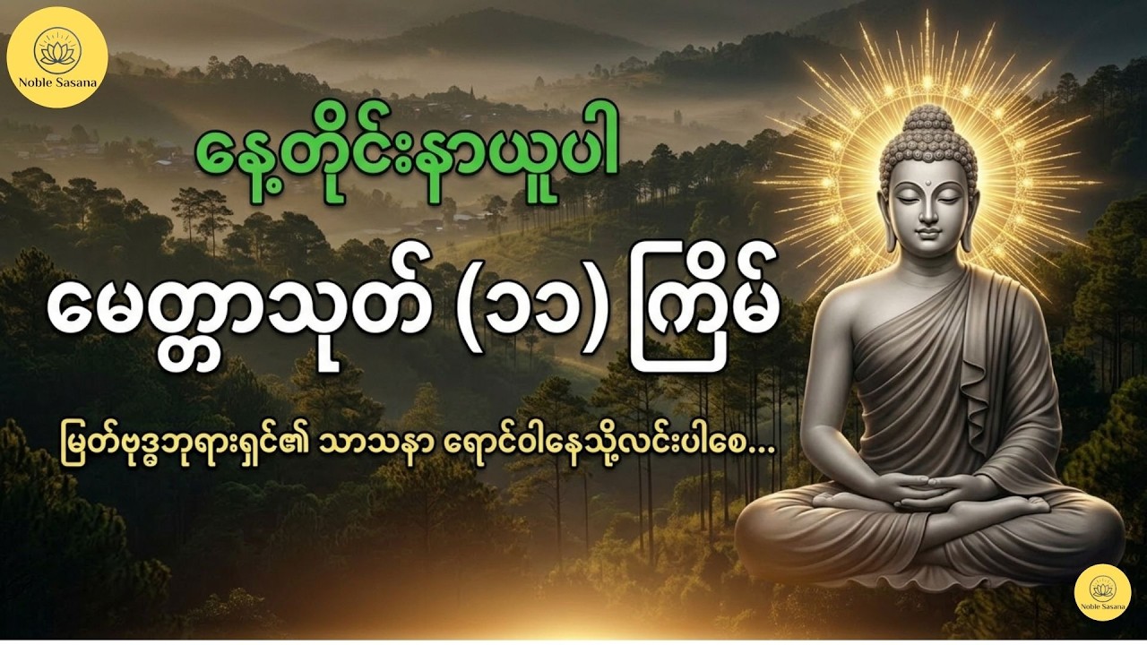 နေ့စဉ် နေ့တိုင်း နာယူပါ မေတ္တာသုတ် (၁၁) ကြိမ်✨