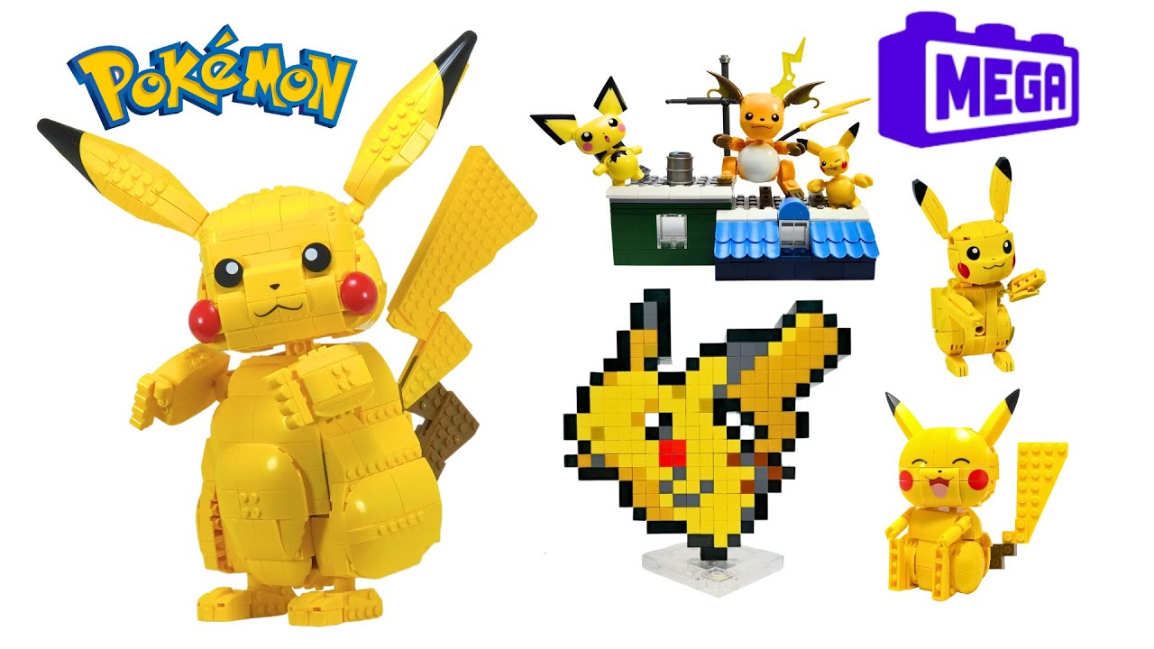 42 Minutes of MEGA Pokemon Pikachu Compilation - LEGO Pokemon Speed Build